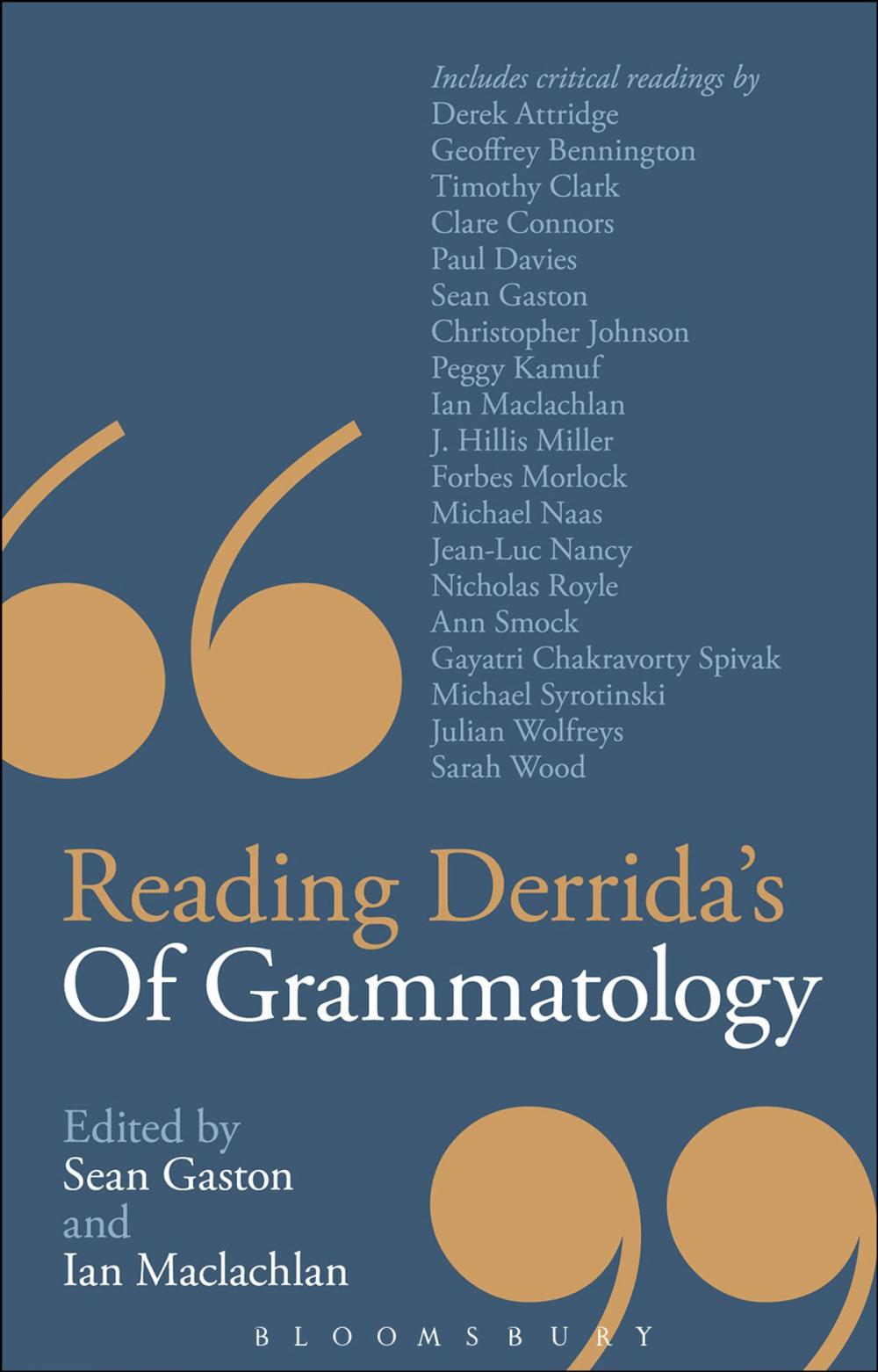 Big bigCover of Reading Derrida's Of Grammatology