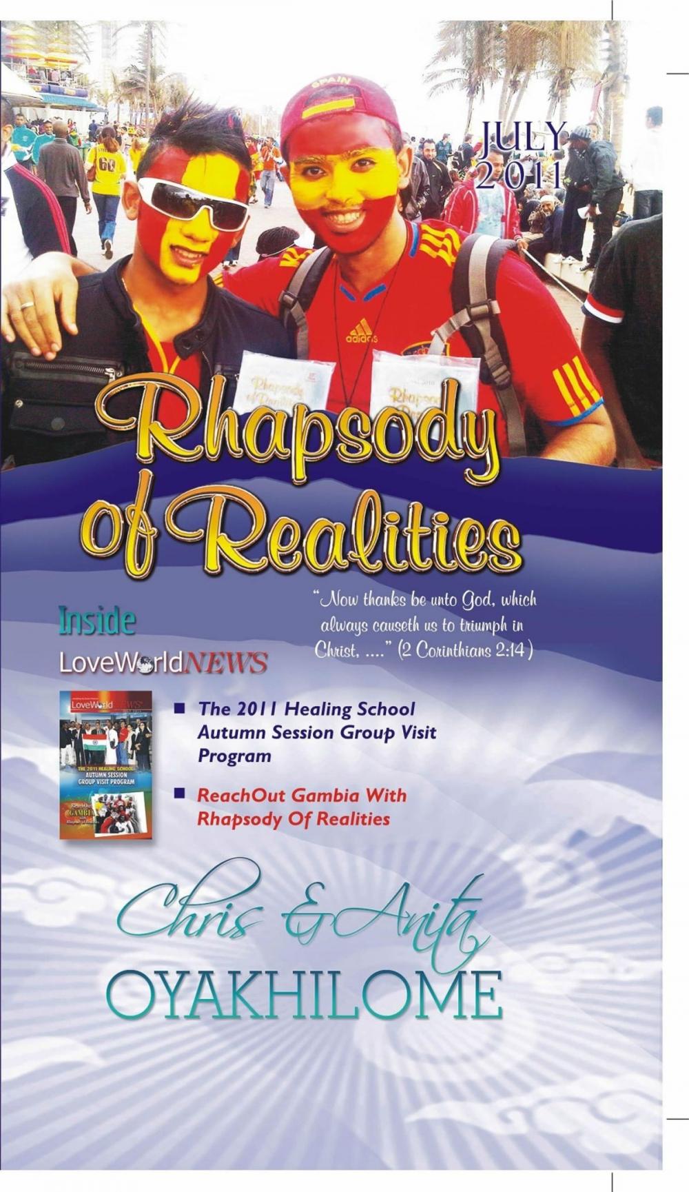 Big bigCover of Rhapsody of Realities July 2011 Edition