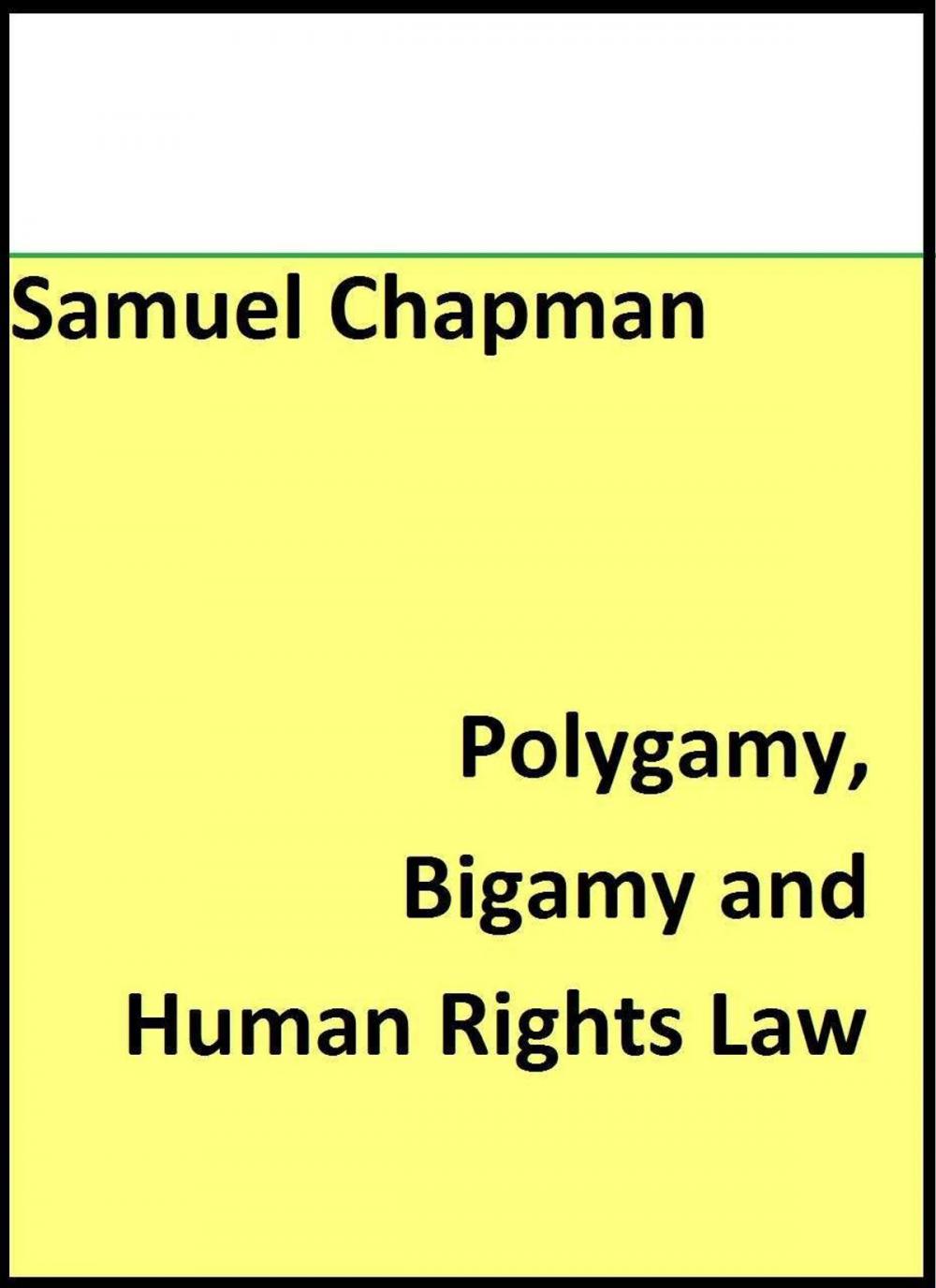 Big bigCover of Polygamy, Bigamy and Human Rights Law