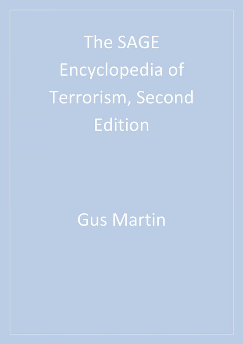 Big bigCover of The SAGE Encyclopedia of Terrorism, Second Edition