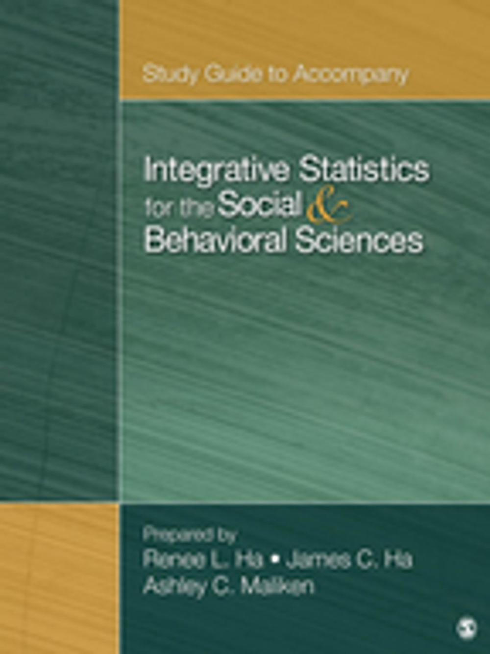 Big bigCover of Study Guide to Accompany Integrative Statistics for the Social and Behavioral Sciences