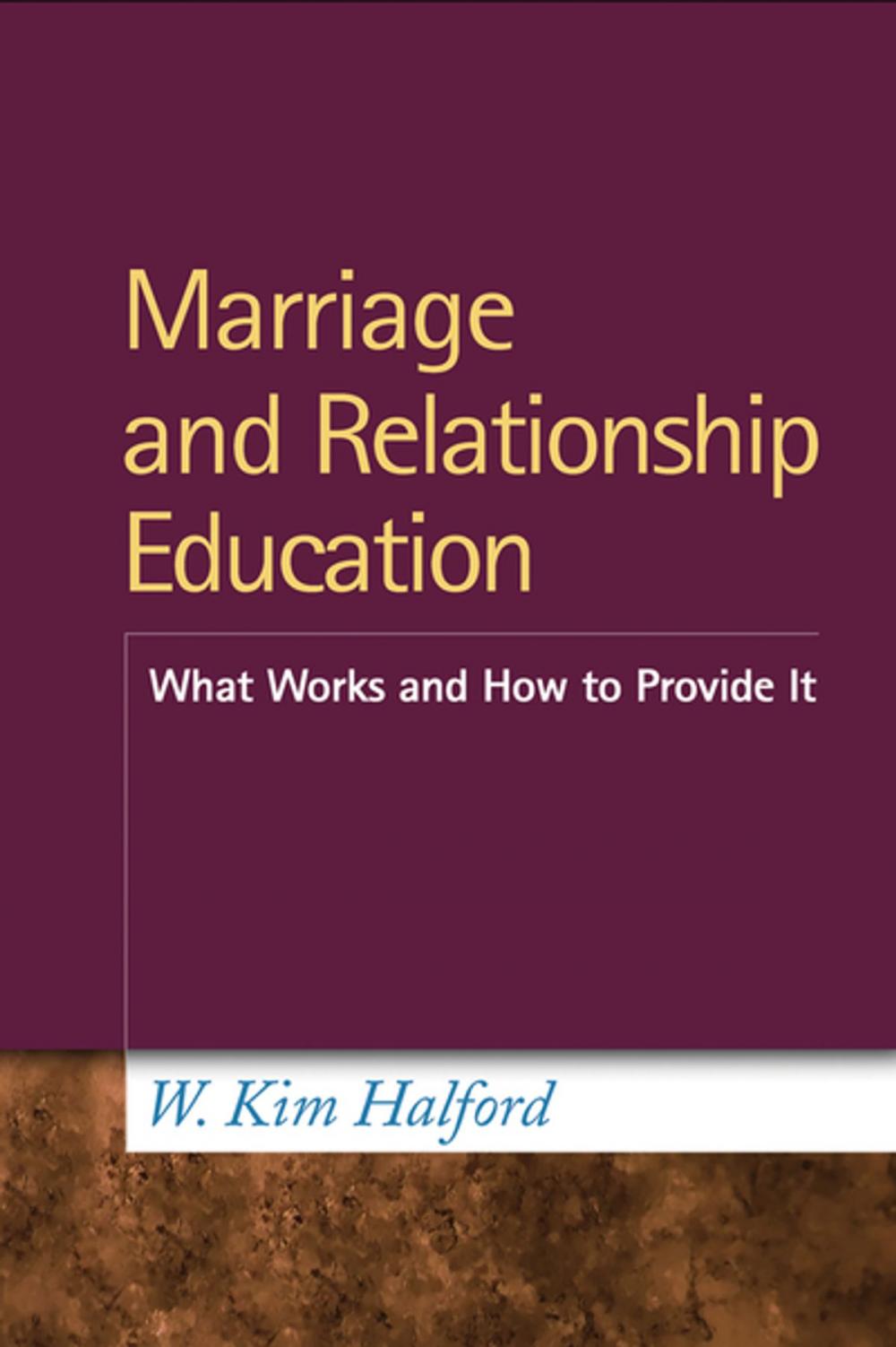 Big bigCover of Marriage and Relationship Education