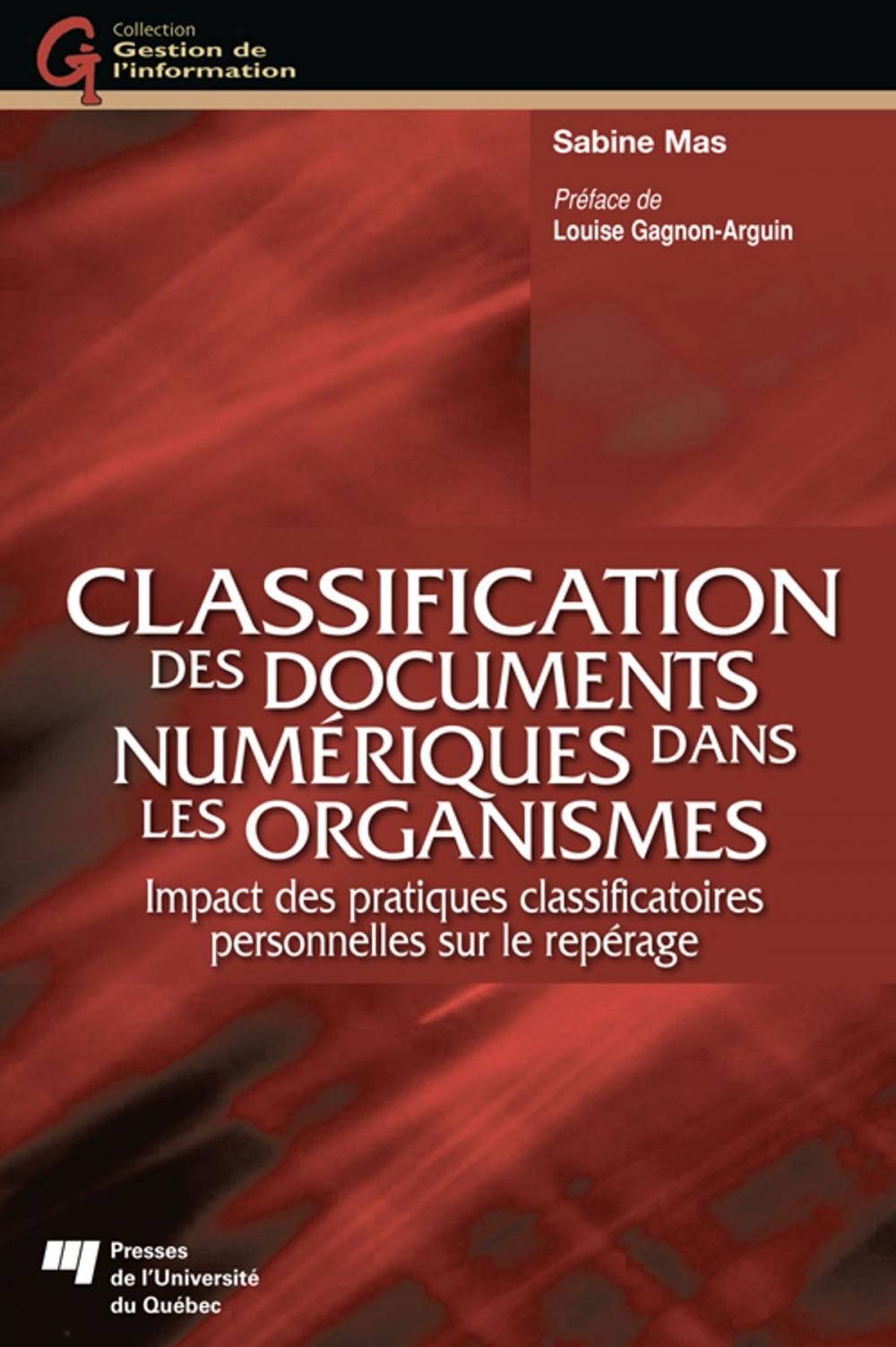 Big bigCover of Classification des documents numériques dans les organismes