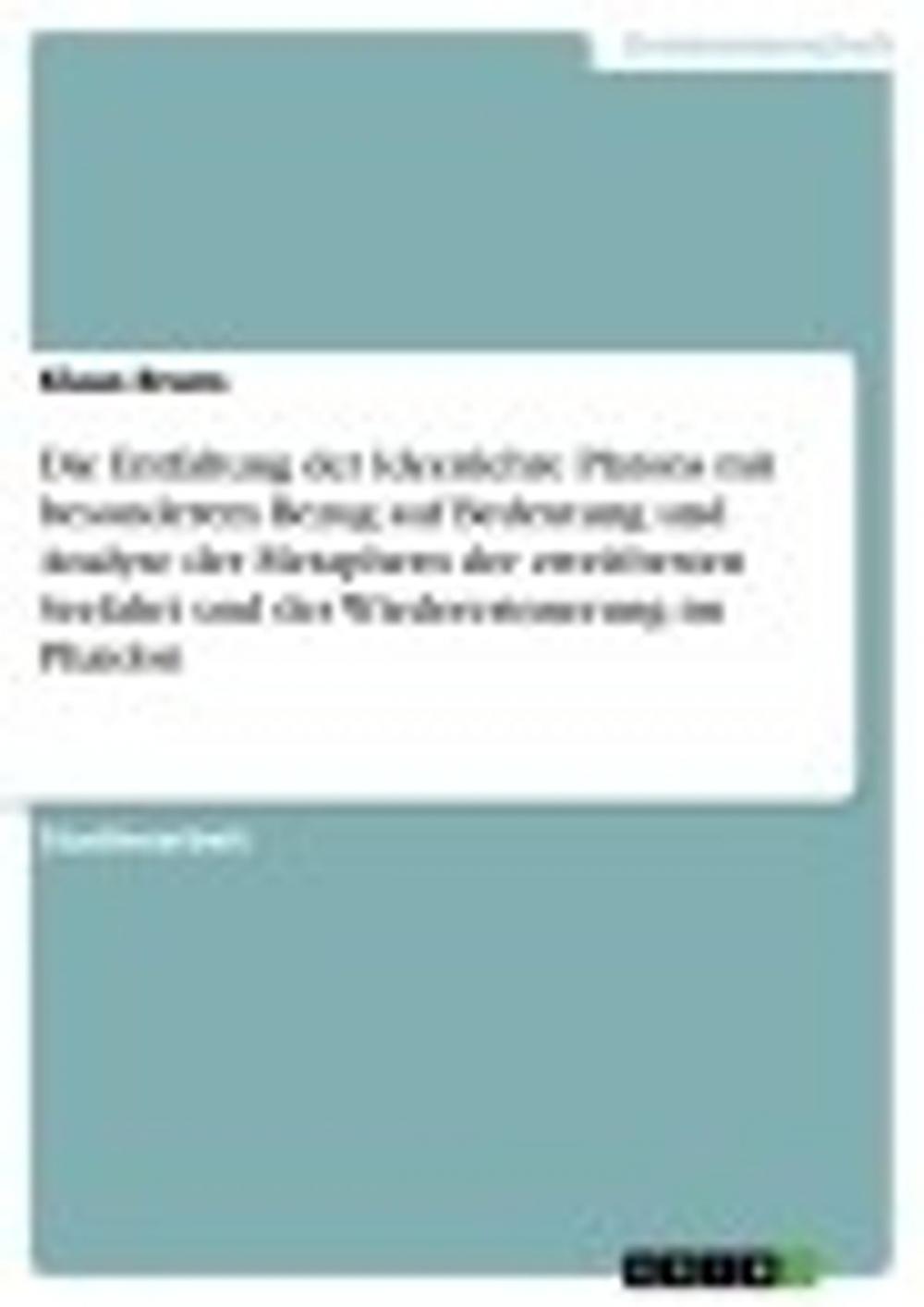 Big bigCover of Die Entfaltung der Ideenlehre Platons mit besonderem Bezug auf Bedeutung und Analyse der Metaphern der zweitbesten Seefahrt und der Wiedererinnerung im Phaidon