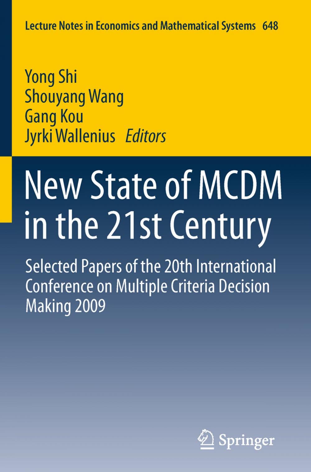 Big bigCover of New State of MCDM in the 21st Century