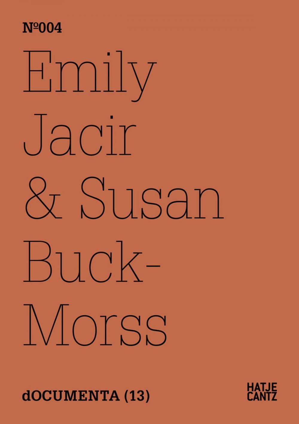 Big bigCover of Emily Jacir & Susan Buck-Morss