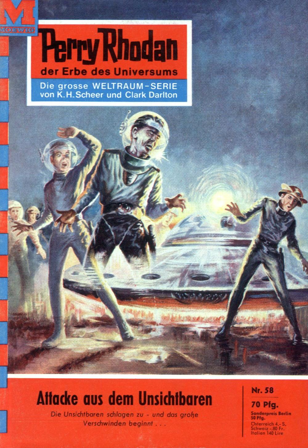 Big bigCover of Perry Rhodan 58: Attacke aus dem Unsichtbaren