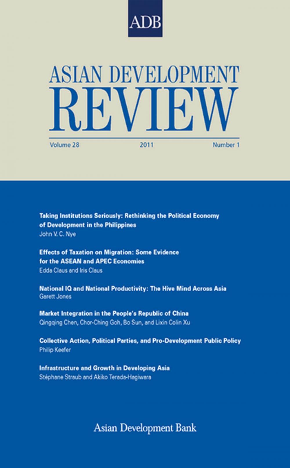 Big bigCover of Asian Development Review