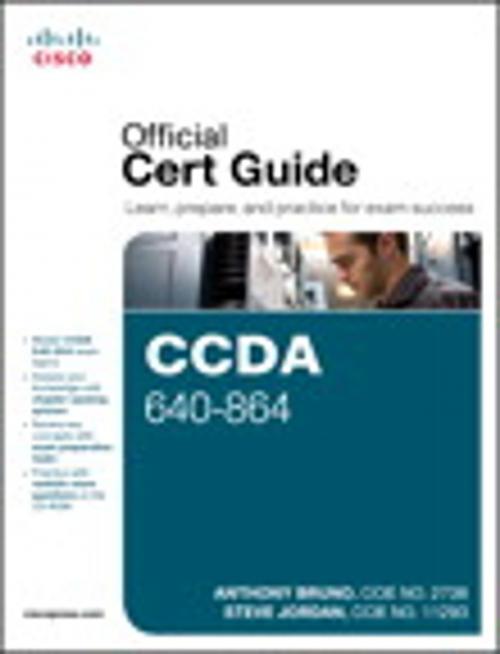 Cover of the book CCDA 640-864 Official Cert Guide by Anthony Bruno, Steve Jordan, Pearson Education