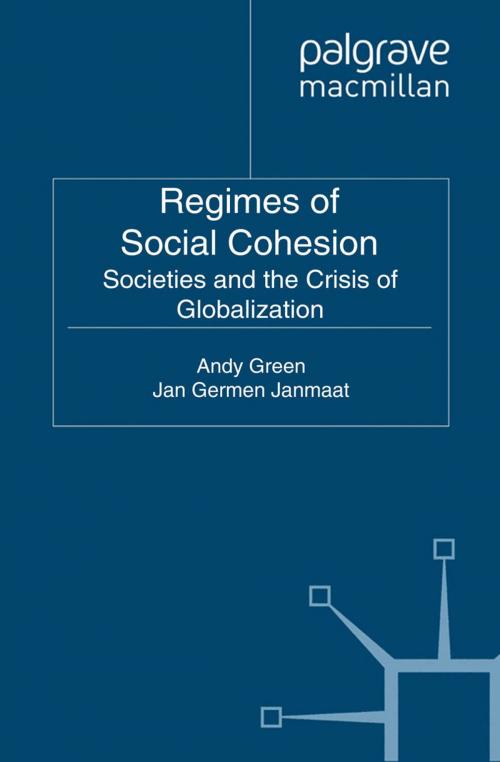 Cover of the book Regimes of Social Cohesion by A. Green, J. Janmaat, Palgrave Macmillan UK