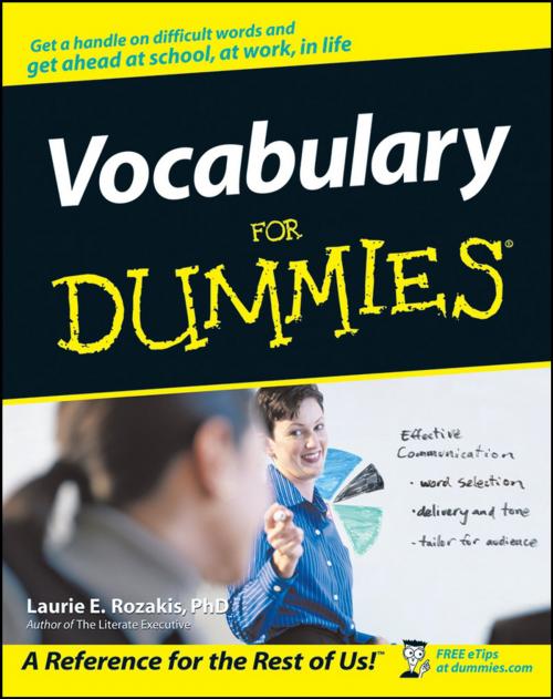 Cover of the book Vocabulary For Dummies by Laurie E. Rozakis, Wiley