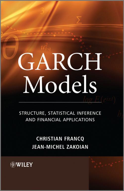 Cover of the book GARCH Models by Christian Francq, Jean-Michel Zakoian, Wiley