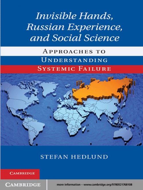 Cover of the book Invisible Hands, Russian Experience, and Social Science by Stefan Hedlund, Cambridge University Press