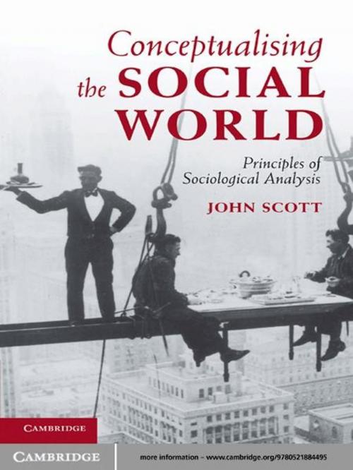 Cover of the book Conceptualising the Social World by John Scott, Cambridge University Press