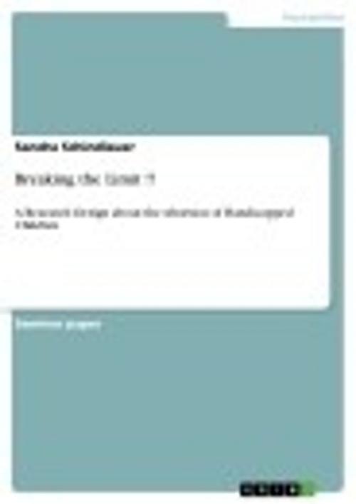 Cover of the book Breaking the Limit !? by Sandra Schindlauer, GRIN Verlag