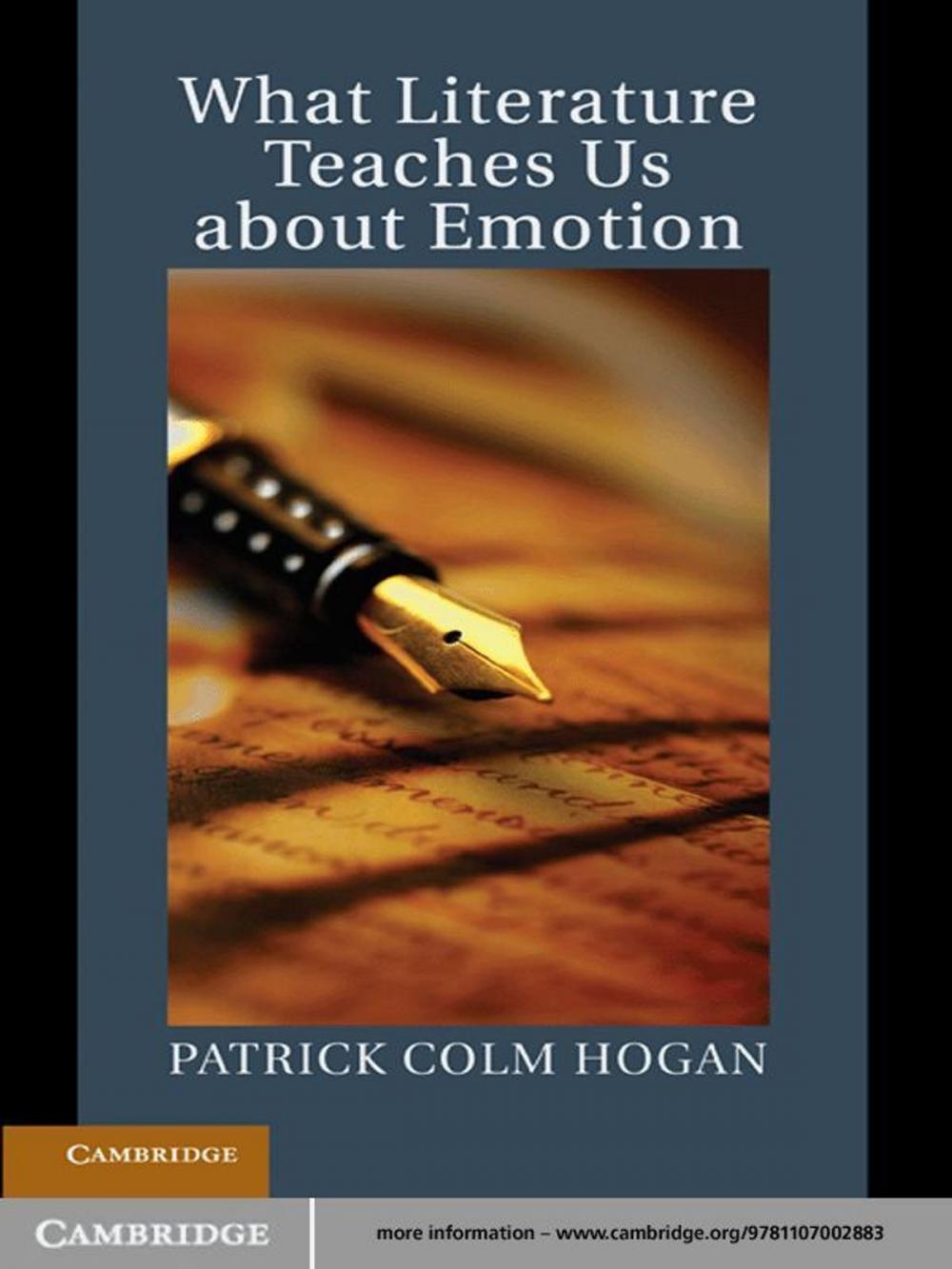 Big bigCover of What Literature Teaches Us about Emotion