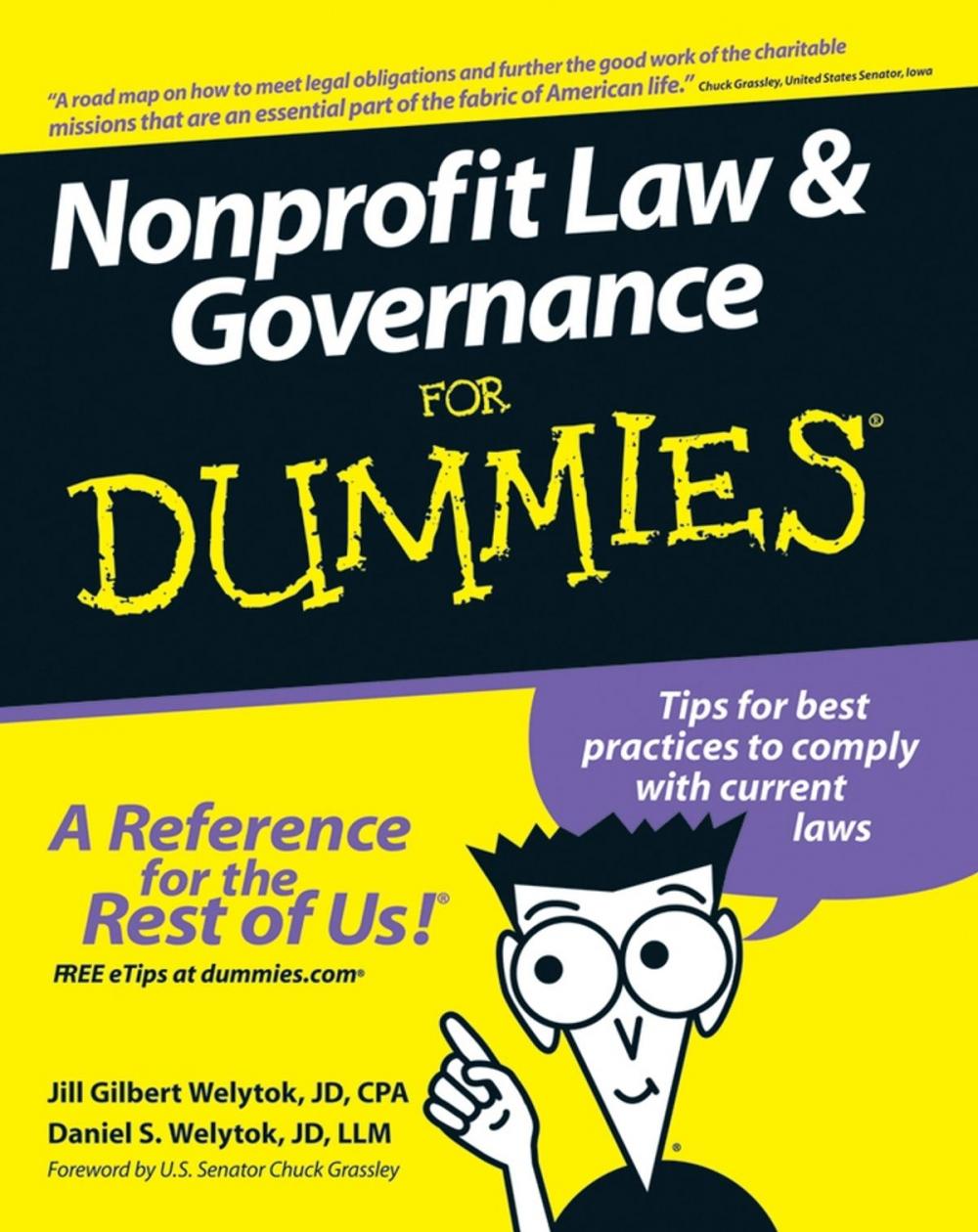 Big bigCover of Nonprofit Law and Governance For Dummies