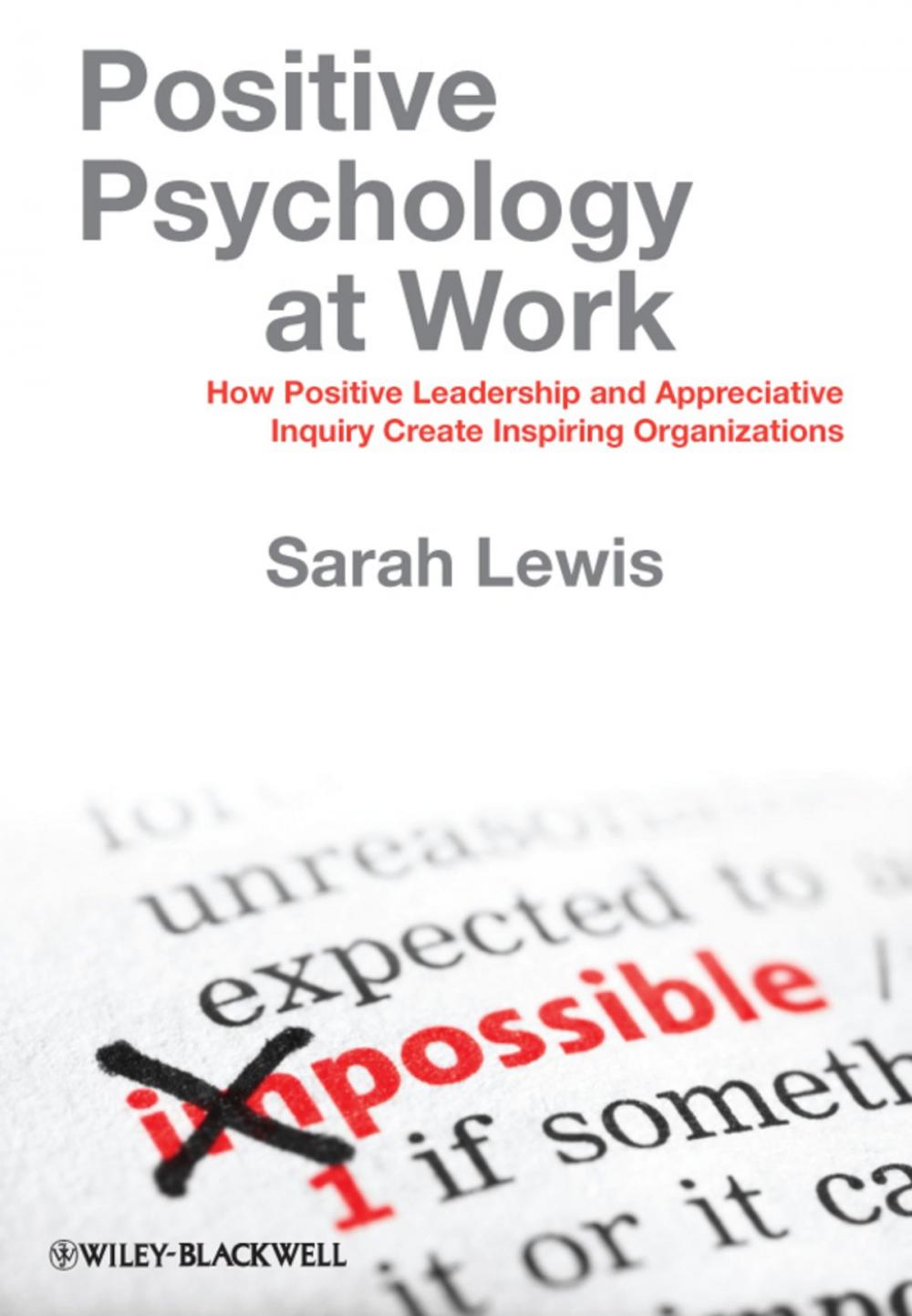 Big bigCover of Positive Psychology at Work