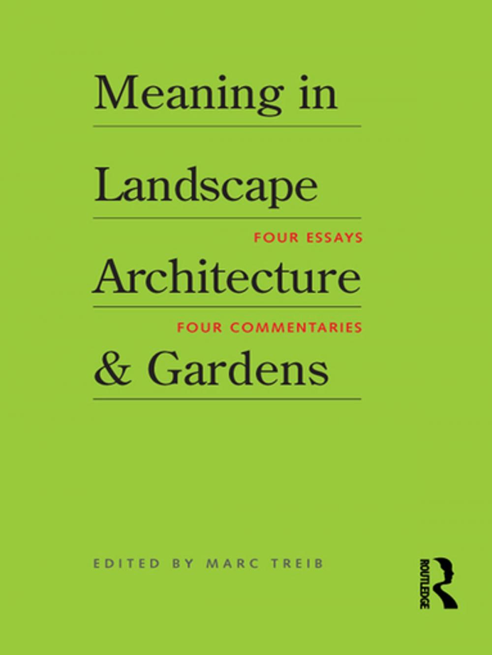 Big bigCover of Meaning in Landscape Architecture and Gardens