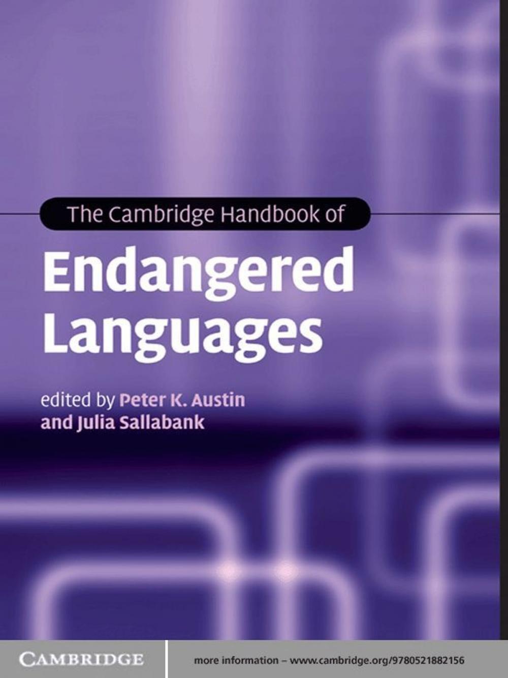 Big bigCover of The Cambridge Handbook of Endangered Languages