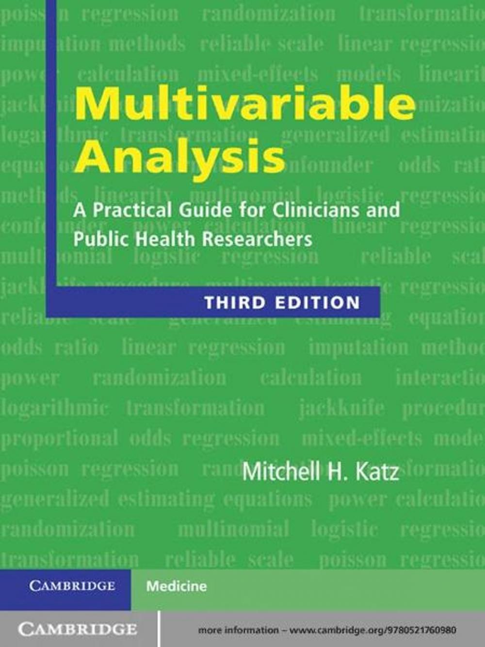 Big bigCover of Multivariable Analysis