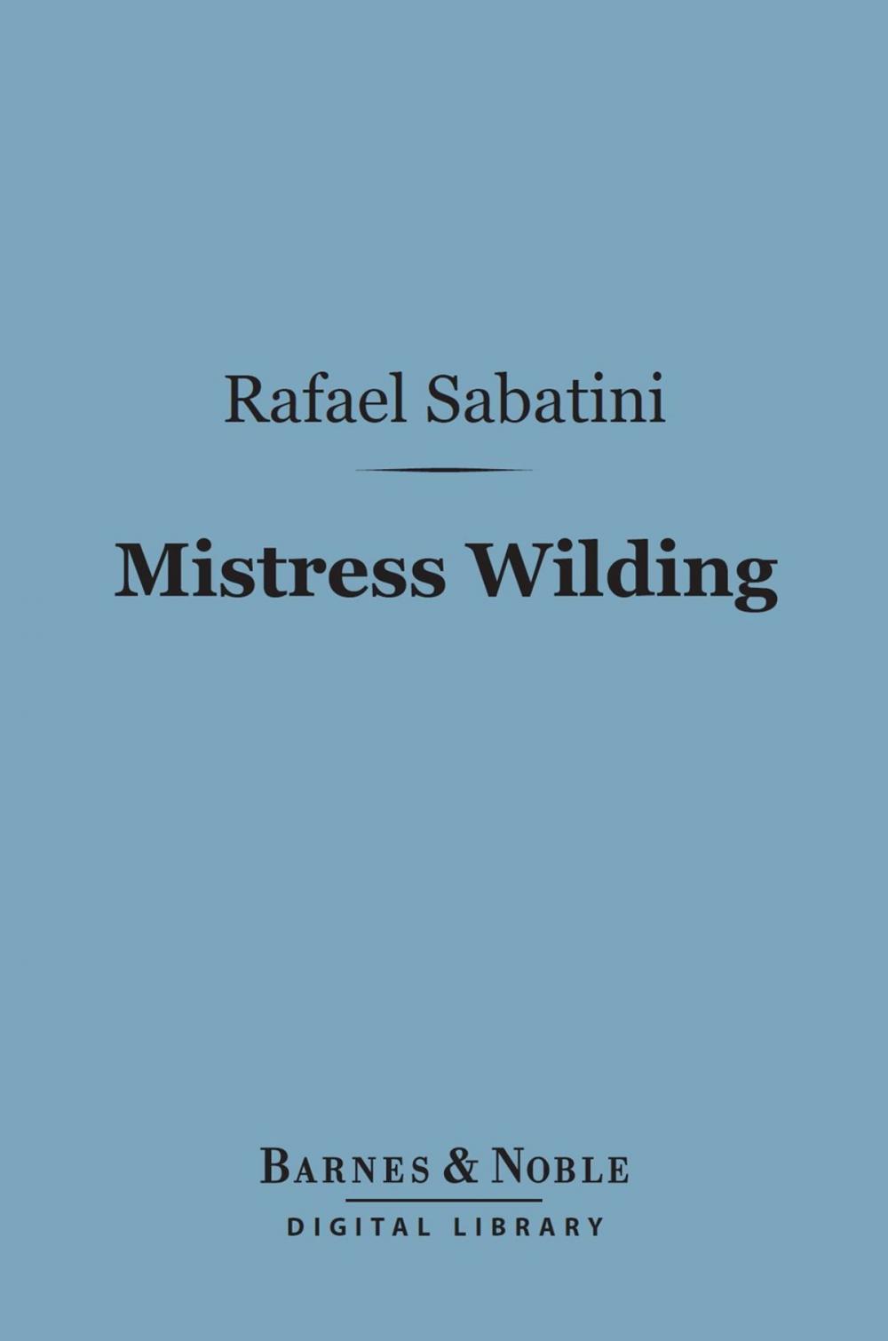 Big bigCover of Mistress Wilding (Barnes & Noble Digital Library)