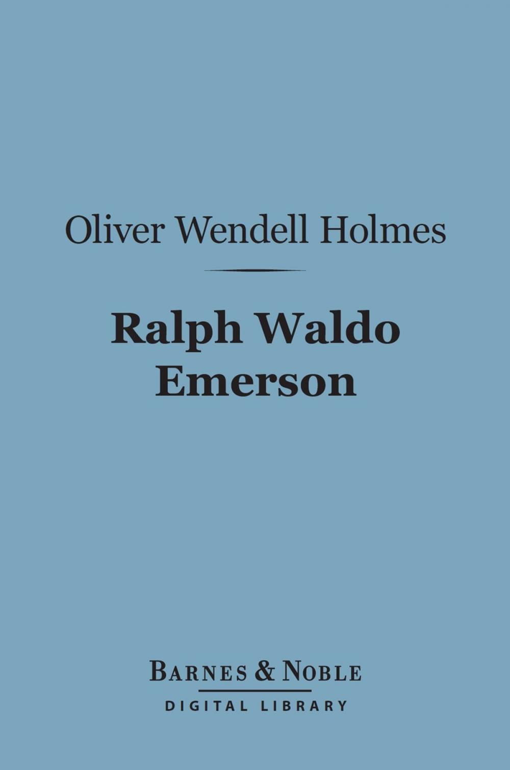 Big bigCover of Ralph Waldo Emerson (Barnes & Noble Digital Library)