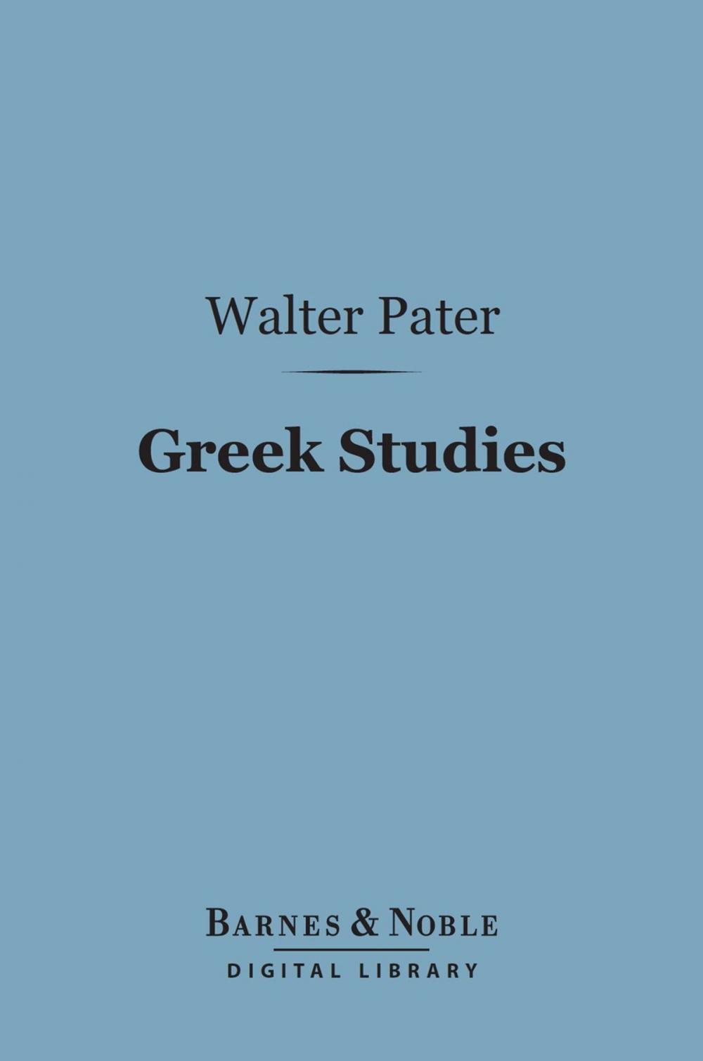 Big bigCover of Greek Studies (Barnes & Noble Digital Library)