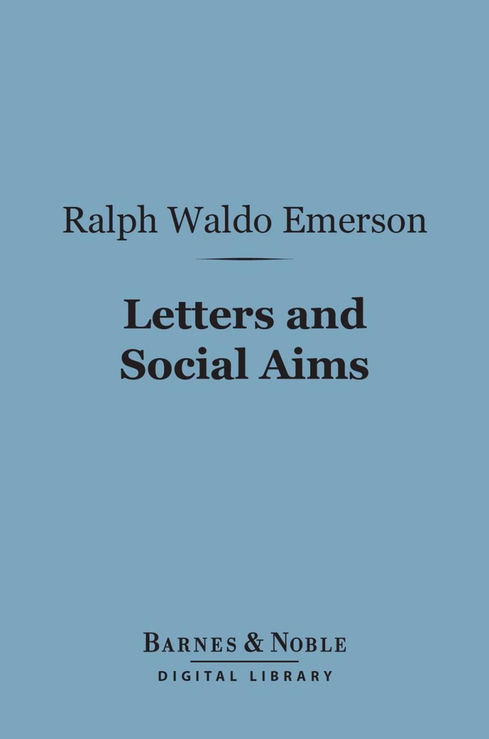 Big bigCover of Letters and Social Aims (Barnes & Noble Digital Library)