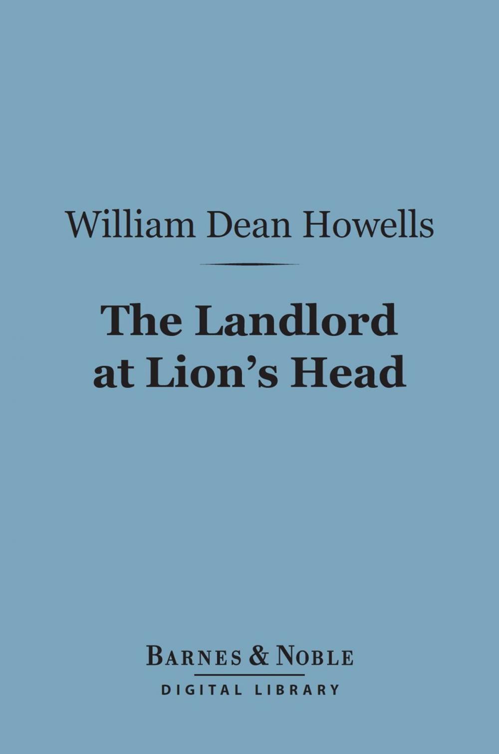 Big bigCover of The Landlord at Lion's Head (Barnes & Noble Digital Library)