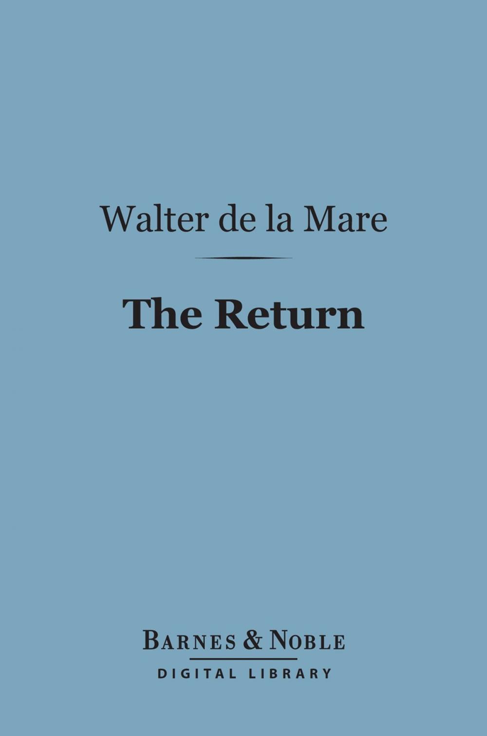 Big bigCover of The Return (Barnes & Noble Digital Library)