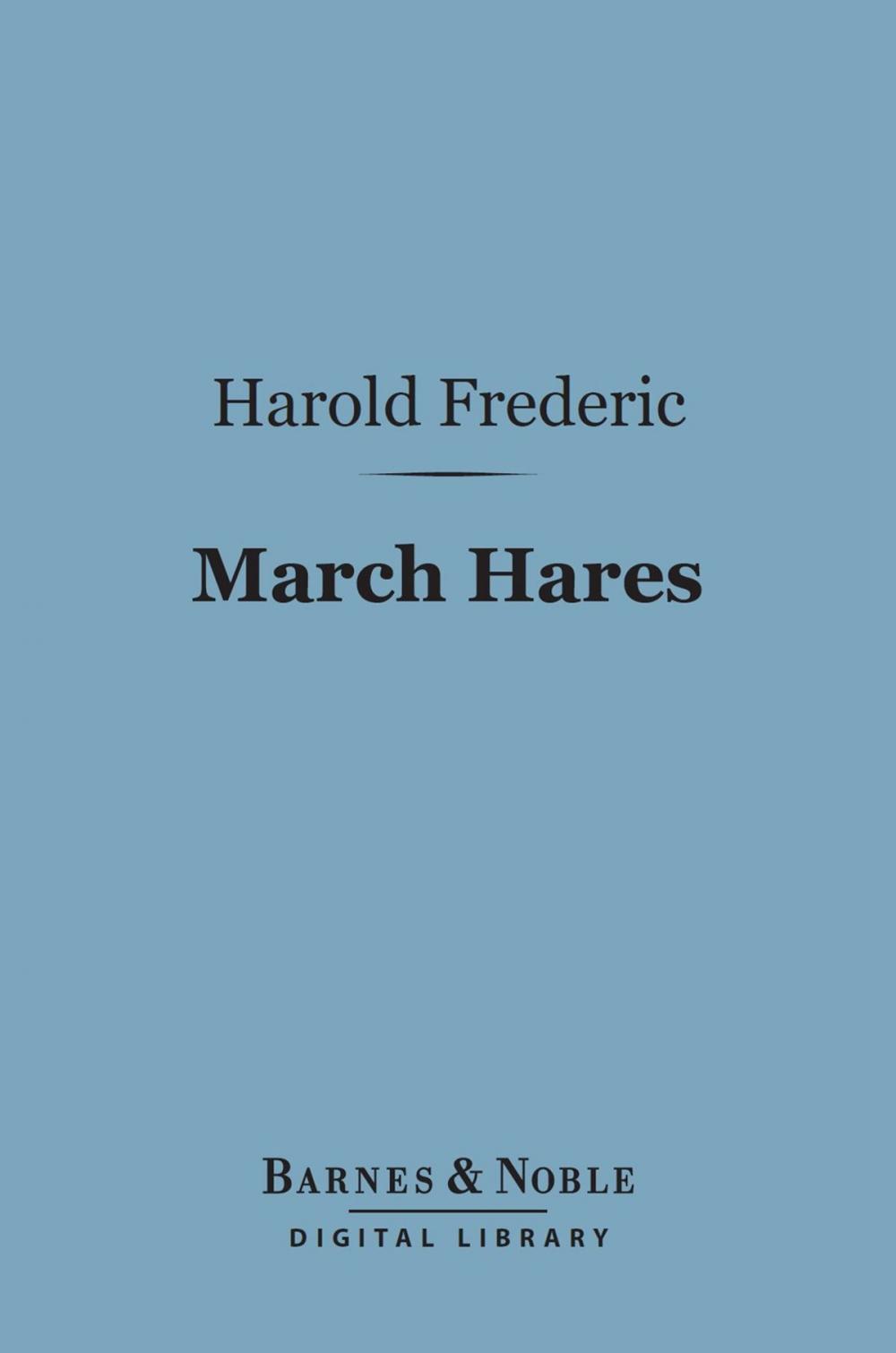 Big bigCover of March Hares (Barnes & Noble Digital Library)