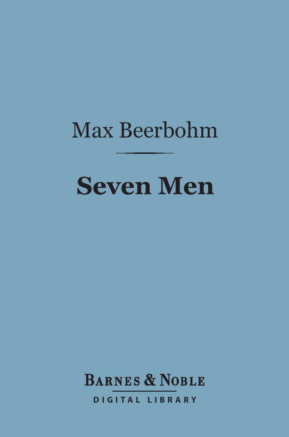 Big bigCover of Seven Men (Barnes & Noble Digital Library)