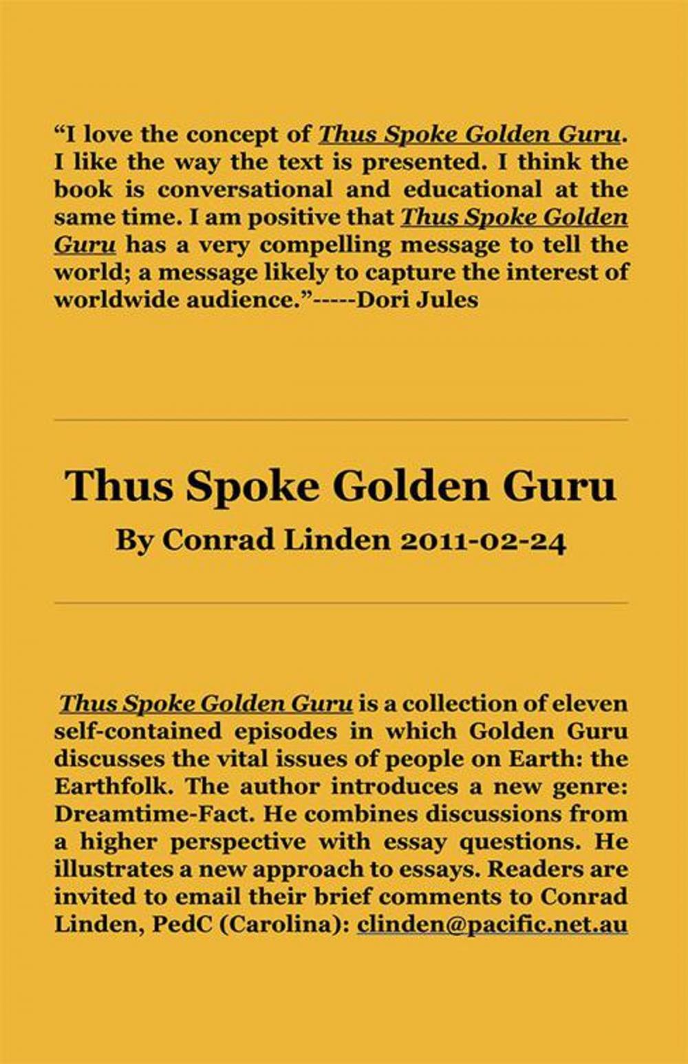 Big bigCover of Thus Spoke Golden Guru