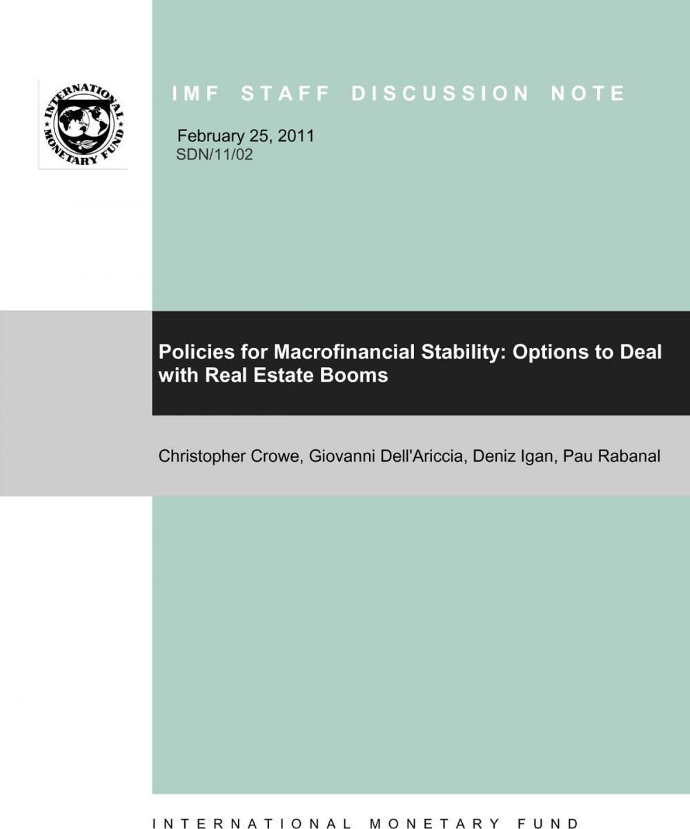 Big bigCover of Policies for Macrofinancial Stability: Options to Deal with Real Estate Booms