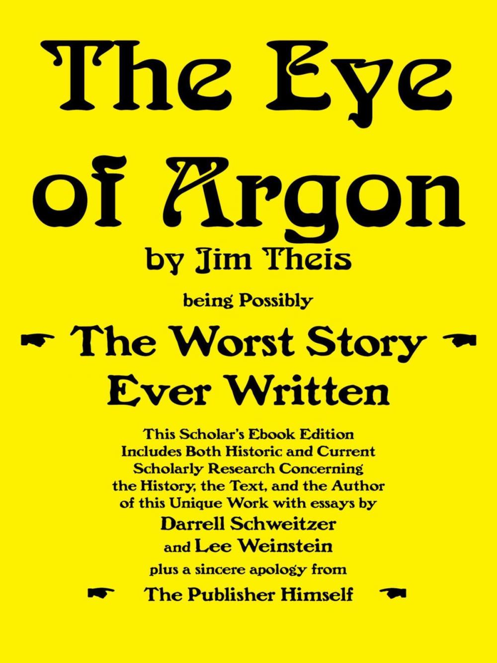 Big bigCover of The Eye of Argon: Scholar's Ebook Edition