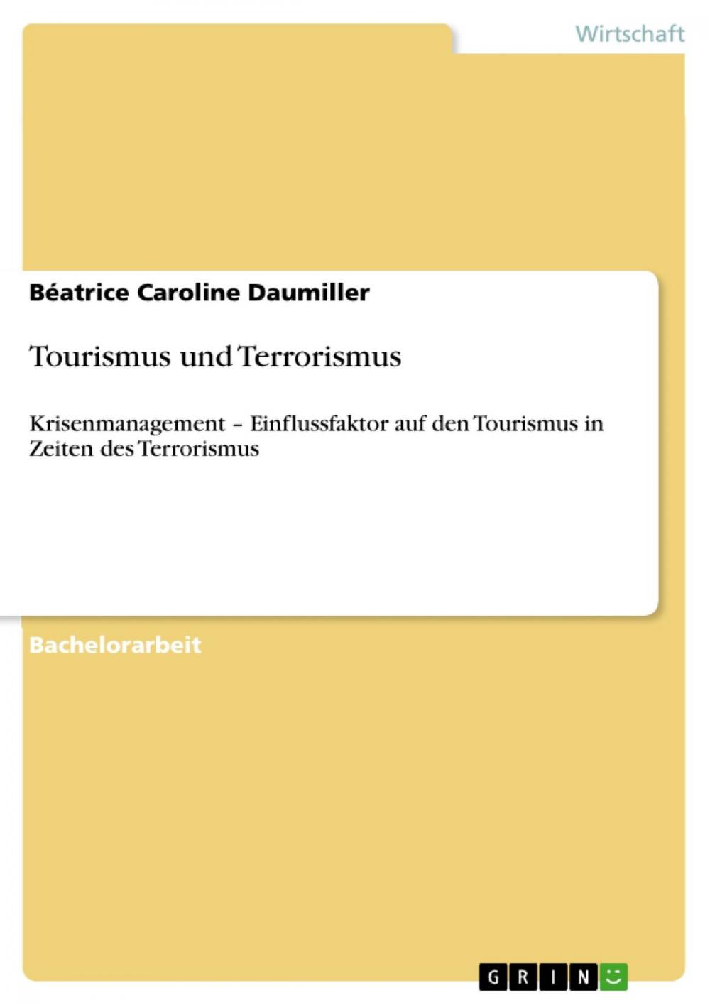 Big bigCover of Tourismus und Terrorismus