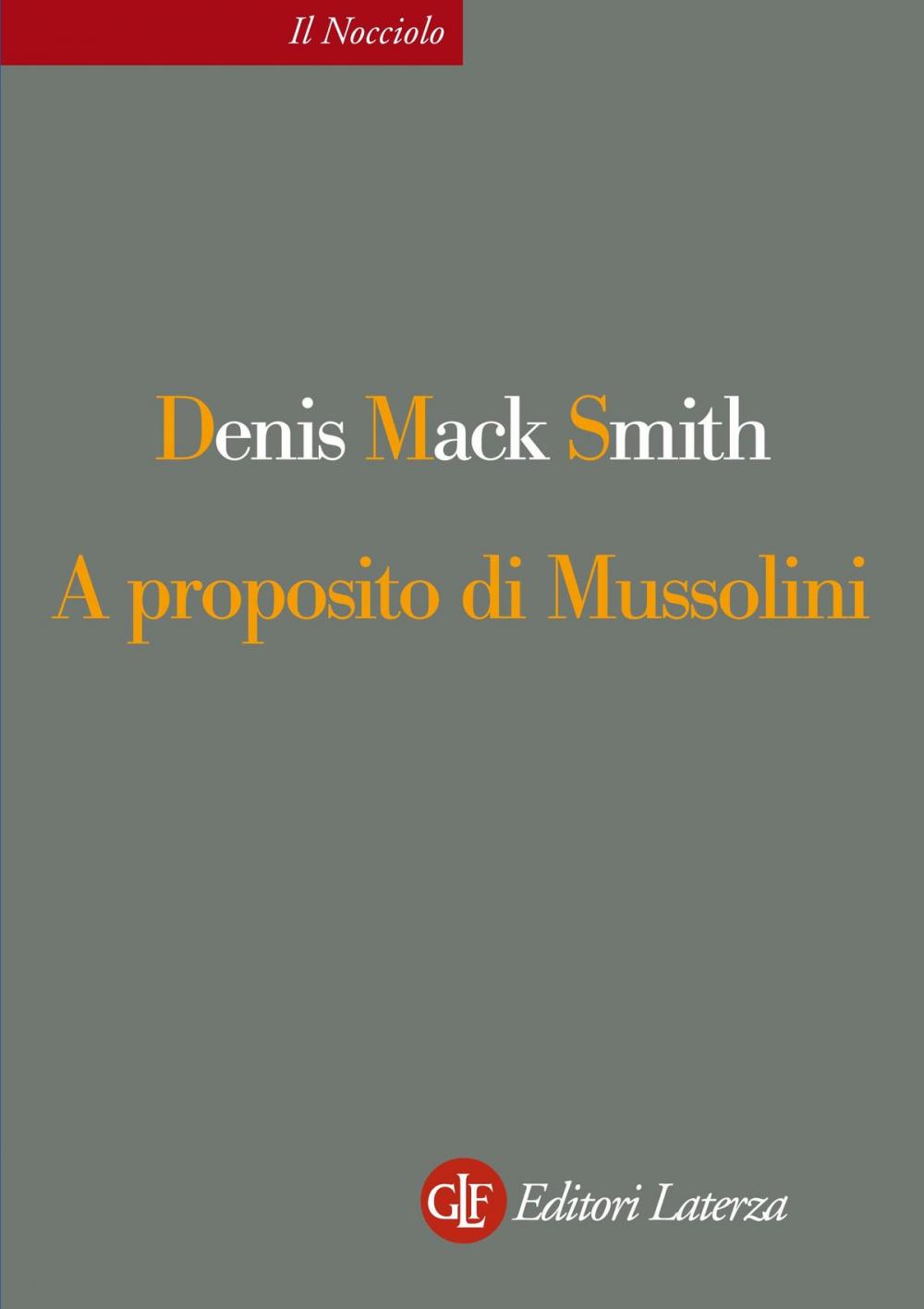 Big bigCover of A proposito di Mussolini