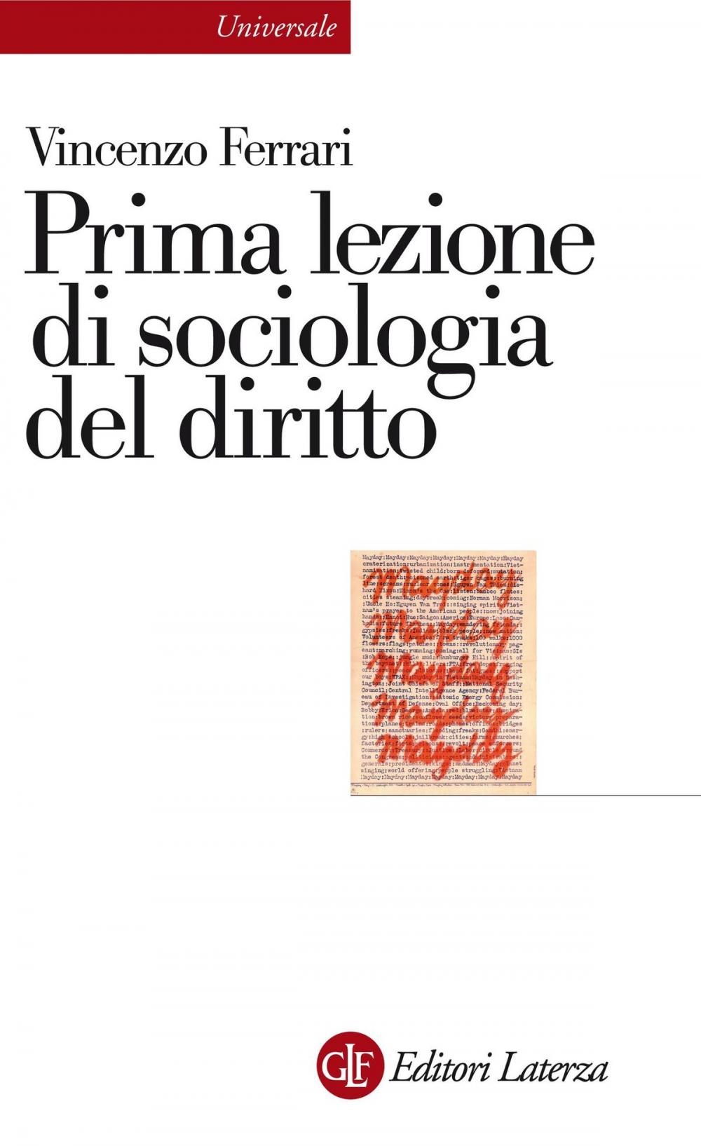 Big bigCover of Prima lezione di sociologia del diritto