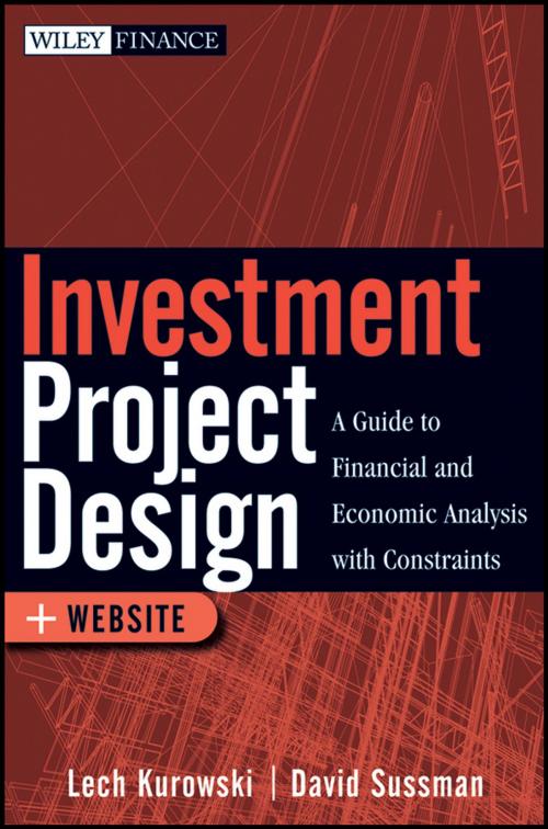 Cover of the book Investment Project Design by Lech Kurowski, David Sussman, Wiley