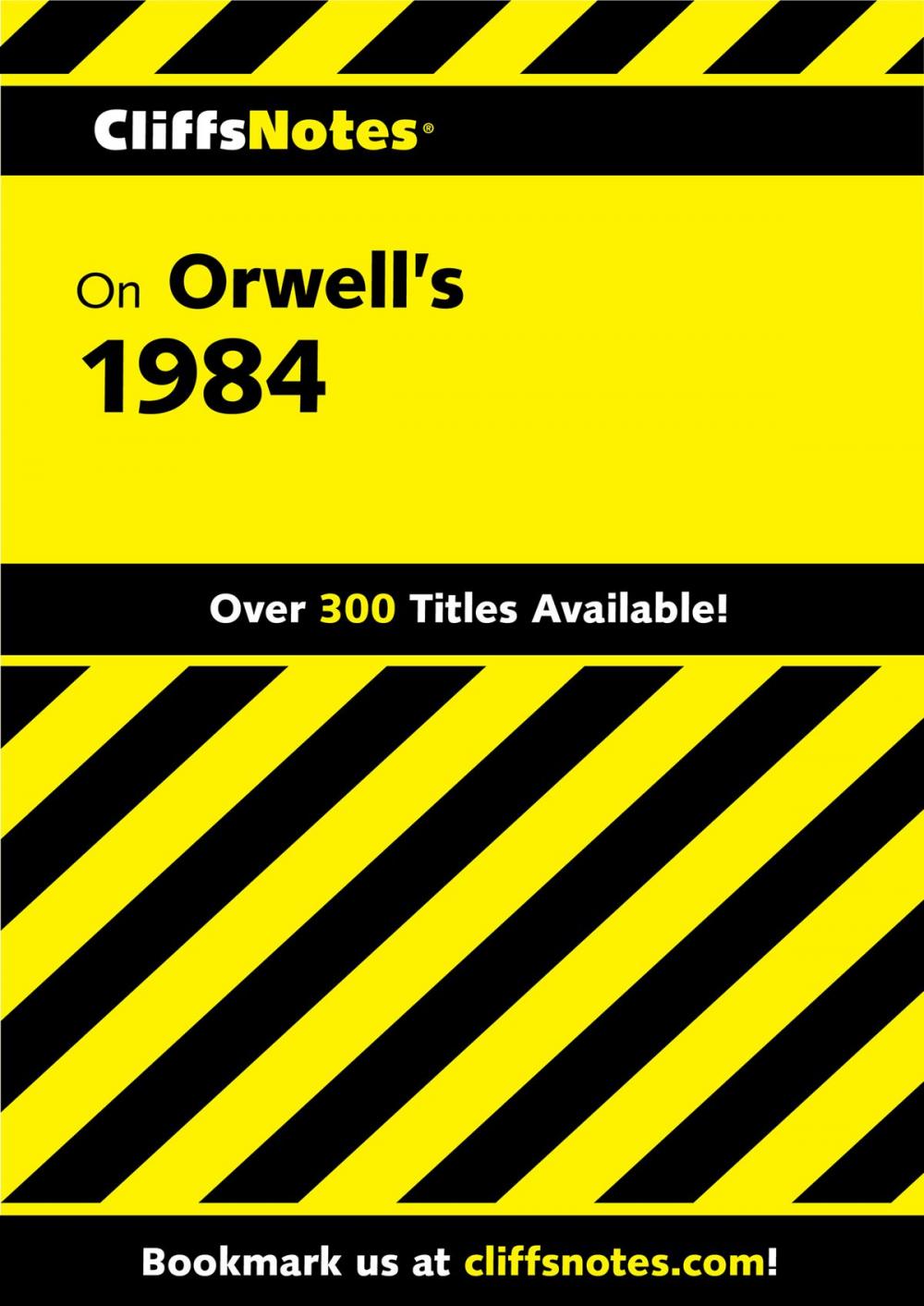 Big bigCover of CliffsNotes on Orwell's 1984