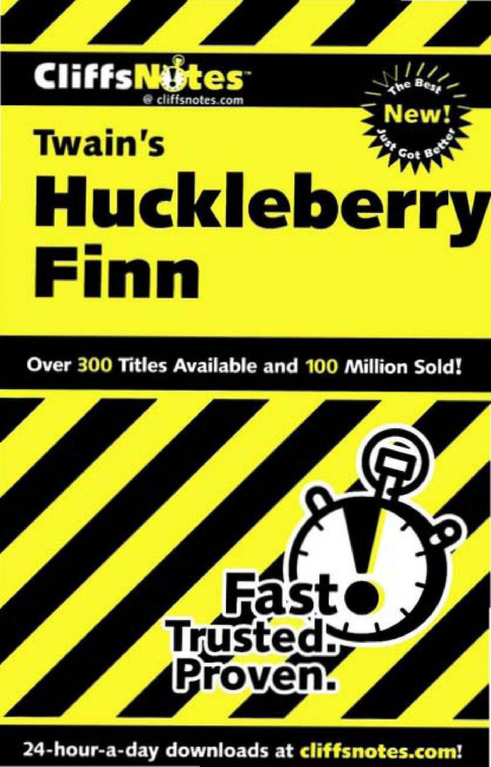 Big bigCover of CliffsNotes on Twain's The Adventures of Huckleberry Finn