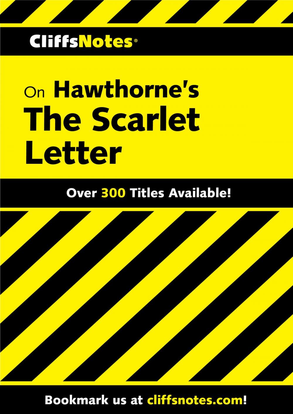 Big bigCover of CliffsNotes on Hawthorne's The Scarlet Letter