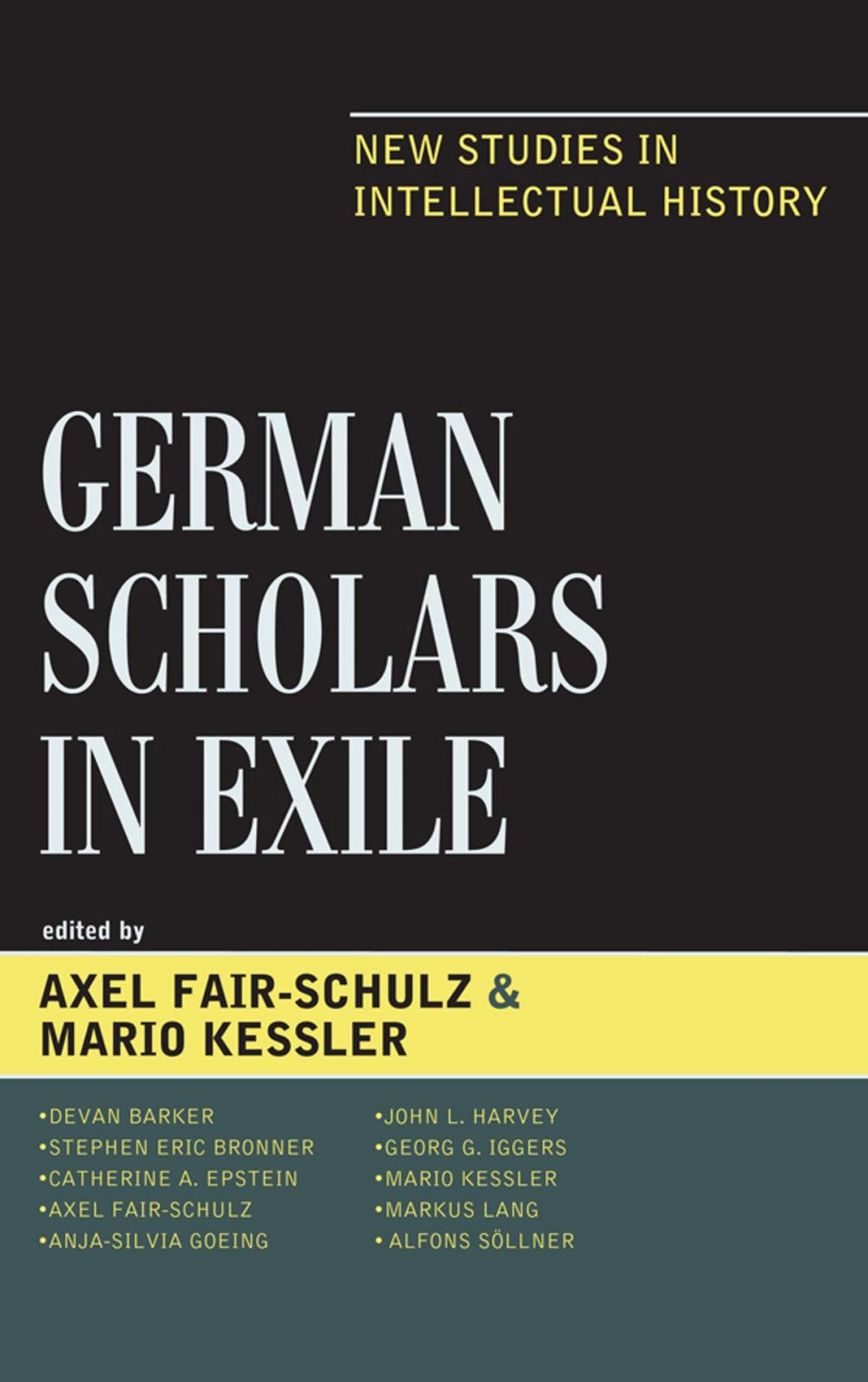 Big bigCover of German Scholars in Exile