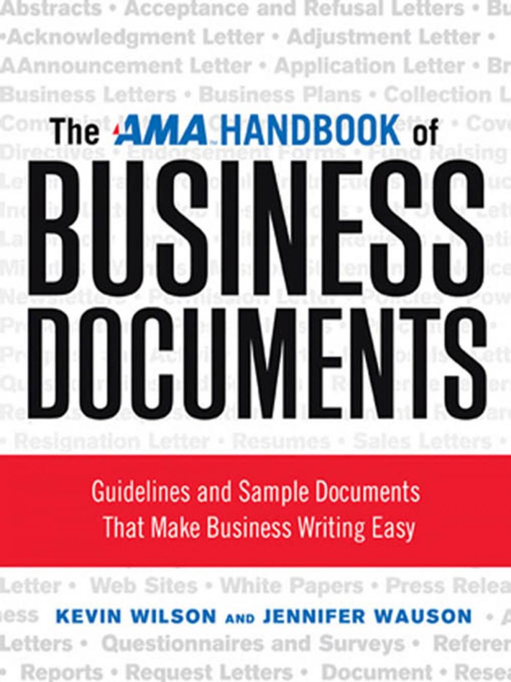 Big bigCover of The AMA Handbook of Business Documents