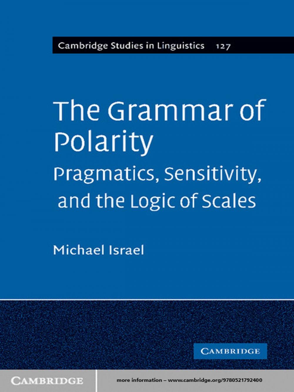 Big bigCover of The Grammar of Polarity