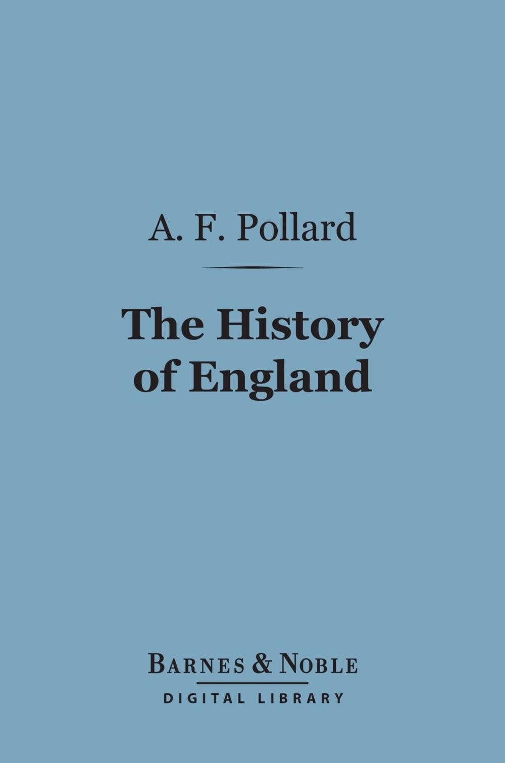 Big bigCover of The History of England (Barnes & Noble Digital Library)