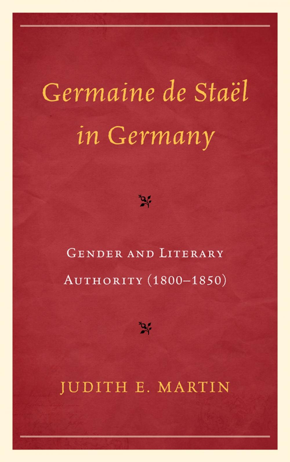 Big bigCover of Germaine de Staël in Germany