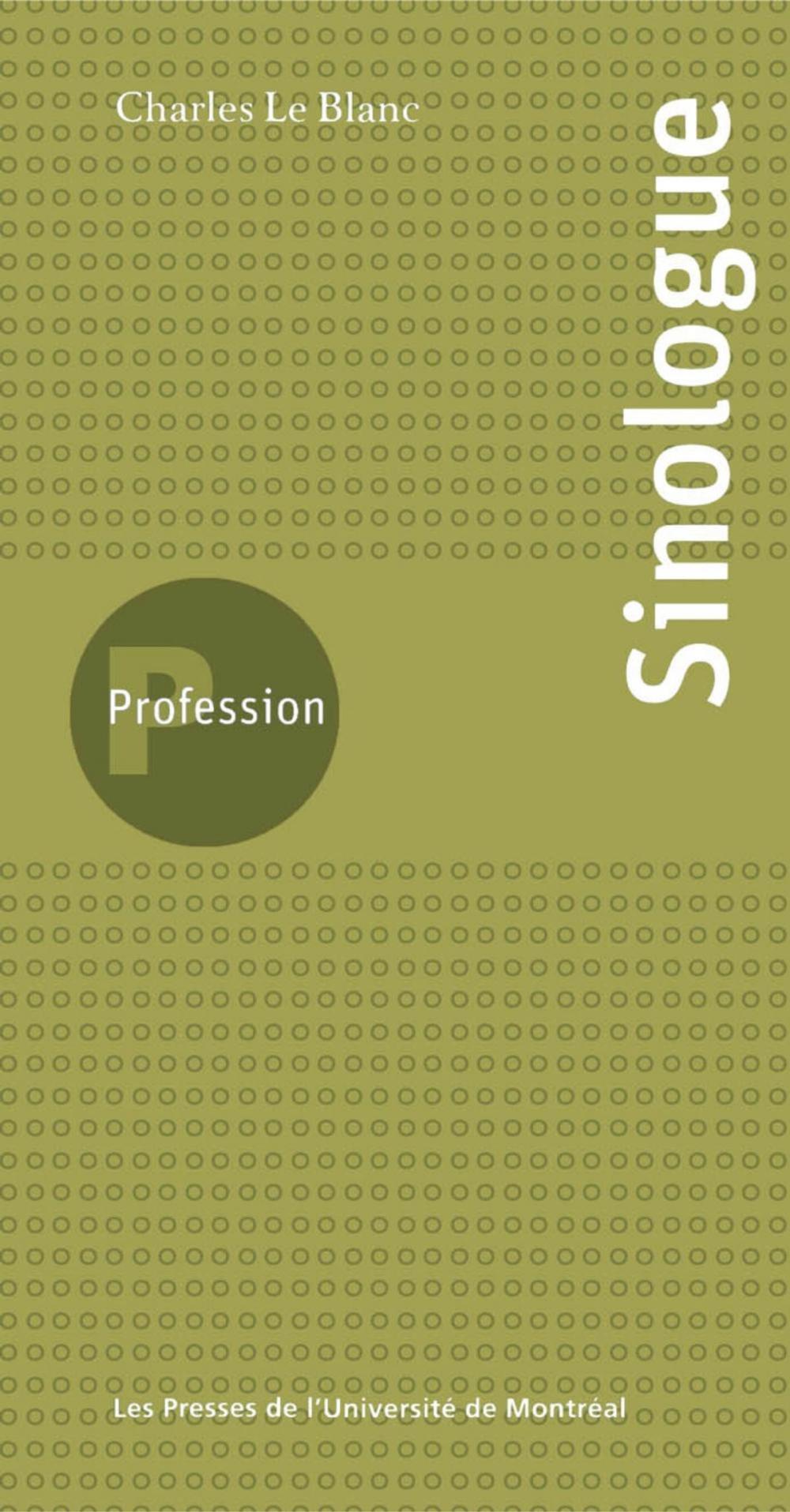 Big bigCover of Profession sinologue