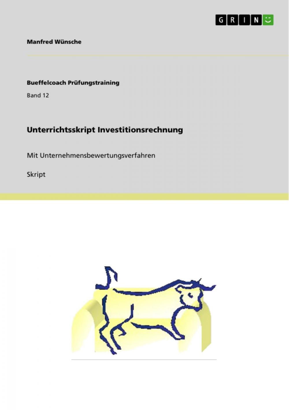 Big bigCover of Unterrichtsskript Investitionsrechnung